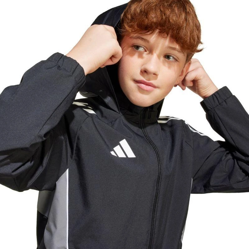 adidas Tiro 25 Varžybų visų orų striukė vaikams Juoda IW0448