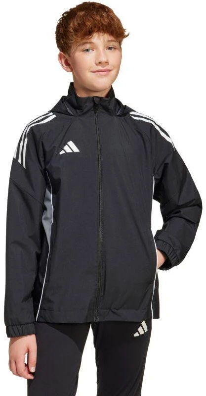 adidas Tiro 25 Varžybų visų orų striukė vaikams Juoda IW0448