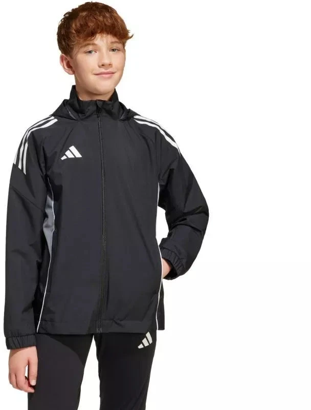 adidas Tiro 25 Varžybų visų orų striukė vaikams Juoda IW0448