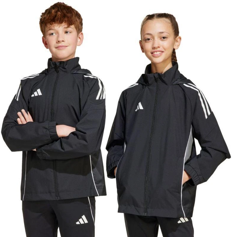 adidas Tiro 25 Varžybų visų orų striukė vaikams Juoda IW0448