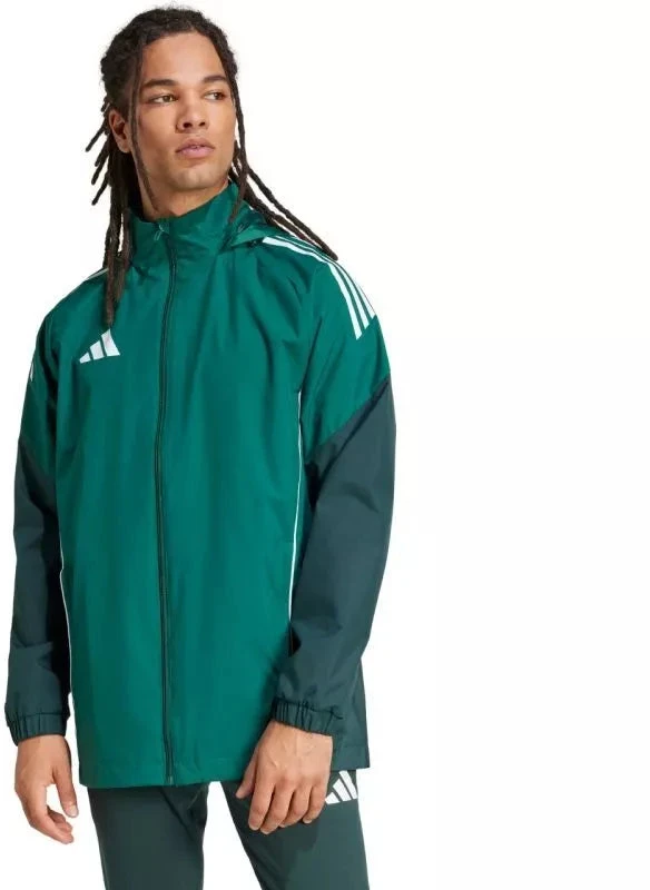 adidas Tiro 25 Varžybų Vyriška striukė atspari visoms oro sąlygoms Žalia JI8936