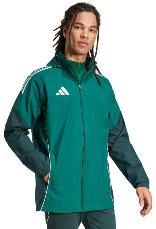 adidas Tiro 25 Varžybų Vyriška striukė atspari visoms oro sąlygoms Žalia JI8936