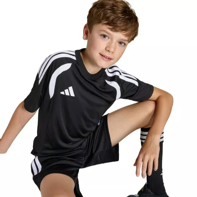 adidas Tiro 26 futbolo marškinėliai vaikams juodi KB1319