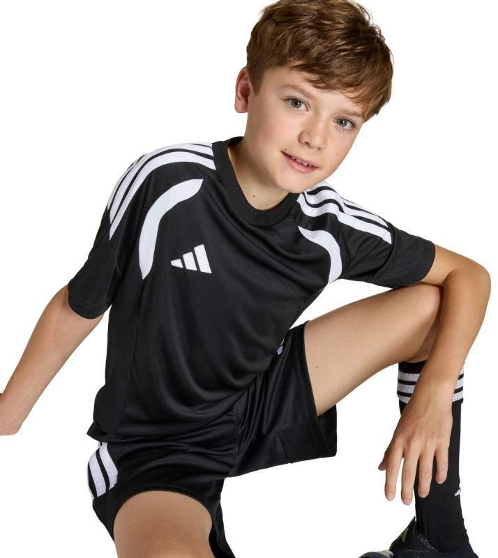 adidas Tiro 26 futbolo marškinėliai vaikams juodi KB1319