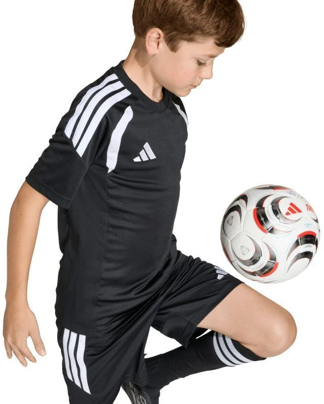 adidas Tiro 26 futbolo marškinėliai vaikams juodi KB1319