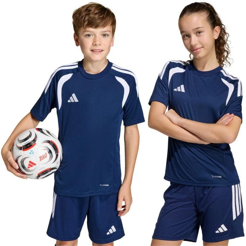 adidas Tiro 26 Komandos marškinėliai Tamsiai mėlyna ir balta KB1323