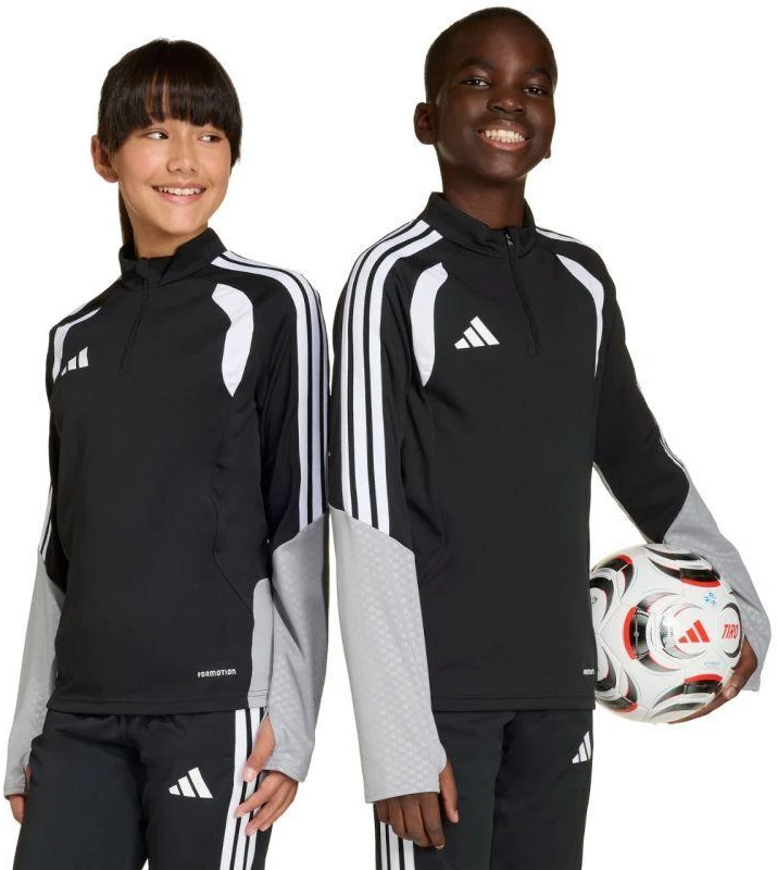 adidas Tiro 26 Konkurencijos treniruočių viršutinė dalis vaikams, juoda ir pilka KA7572