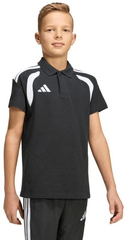 adidas Tiro 26 League polo marškinėliai vaikams, juodi, KF3407