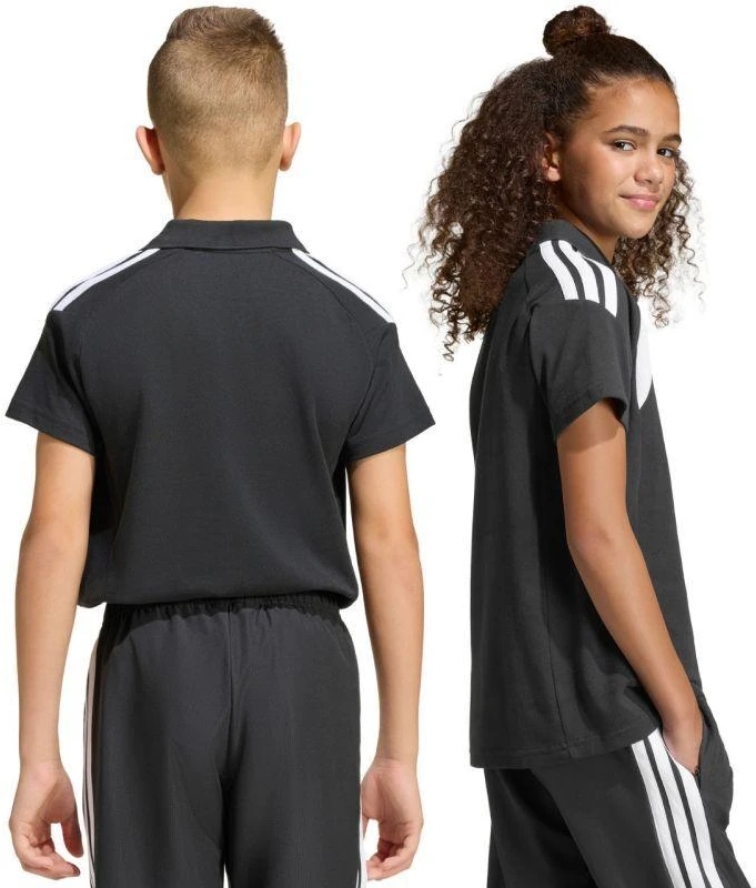 adidas Tiro 26 League polo marškinėliai vaikams, juodi, KF3407