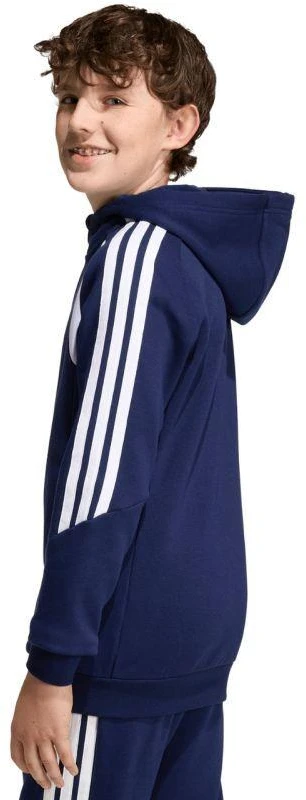 adidas Tiro 26 League sportinis džemperis su užtrauktuku vaikams, tamsiai mėlynas KF3322