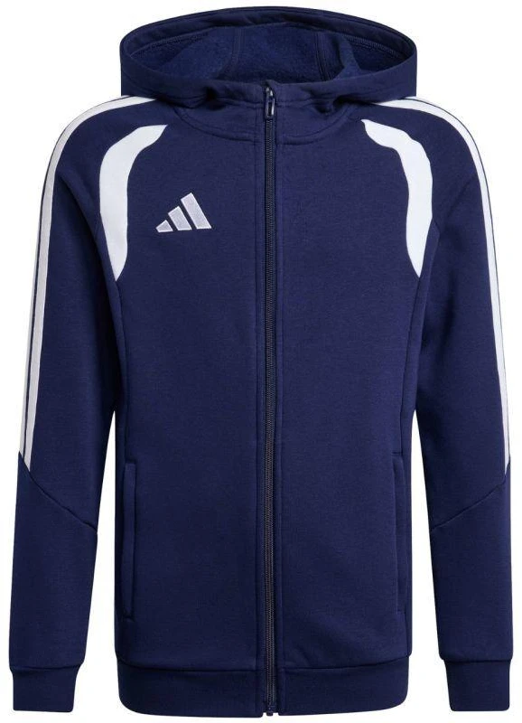 adidas Tiro 26 League sportinis džemperis su užtrauktuku vaikams, tamsiai mėlynas KF3322