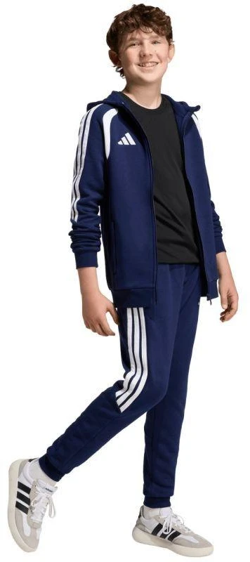 adidas Tiro 26 League sportinis džemperis su užtrauktuku vaikams, tamsiai mėlynas KF3322