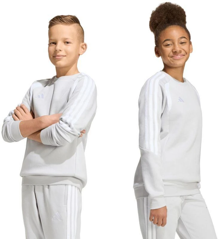 adidas Tiro 26 League Sweat Crew pilkas vaikiškas bliuzonas KF5823