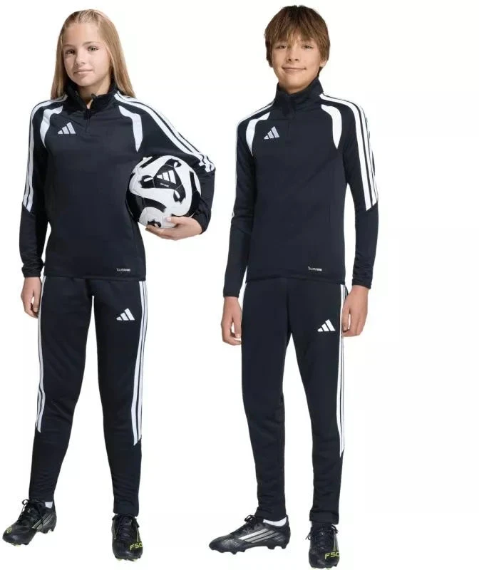 adidas Tiro 26 League Training Slim vaikams kelnės, juodos ir baltos JY7117