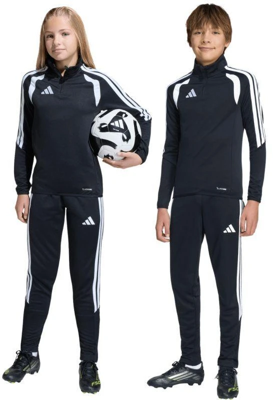 adidas Tiro 26 League Training Slim vaikams kelnės, juodos ir baltos JY7117