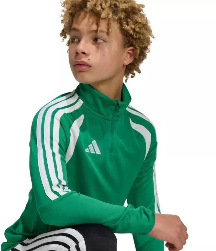 adidas Tiro 26 League Training Top žalias ir baltas vaikiškas džemperis JY7160