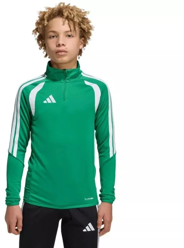 adidas Tiro 26 League Training Top žalias ir baltas vaikiškas džemperis JY7160