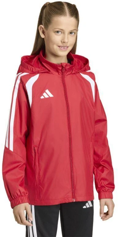 adidas Tiro 26 League vaikiška raudona striukė nuo vėjo JY9724