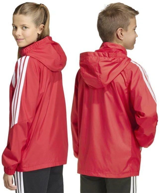 adidas Tiro 26 League vaikiška raudona striukė nuo vėjo JY9724