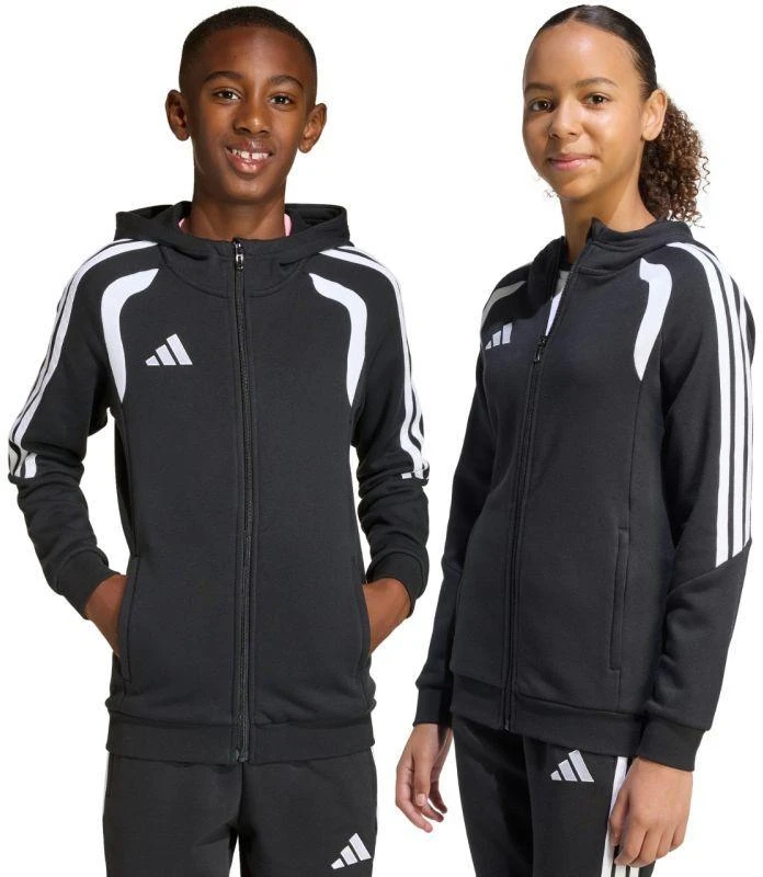 adidas Tiro 26 Lyga Sportinis džemperis su pilnu užtrauktuku Vaikams Juodas KF3324