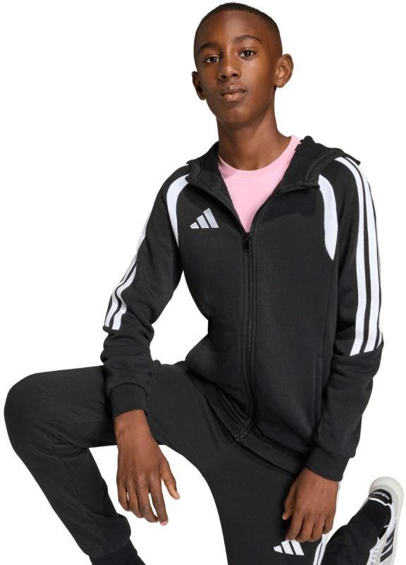 adidas Tiro 26 Lyga Sportinis džemperis su pilnu užtrauktuku Vaikams Juodas KF3324