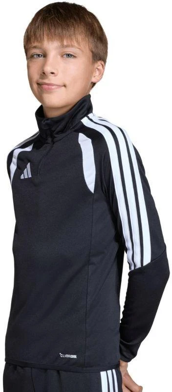 adidas Tiro 26 Lyga treniruočių viršutinė dalis, juoda ir balta JY7161, vaikiškas džemperis