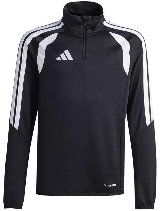 adidas Tiro 26 Lyga treniruočių viršutinė dalis, juoda ir balta JY7161, vaikiškas džemperis