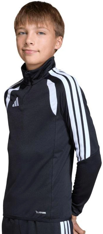 adidas Tiro 26 Lyga treniruočių viršutinė dalis, juoda ir balta JY7161, vaikiškas džemperis