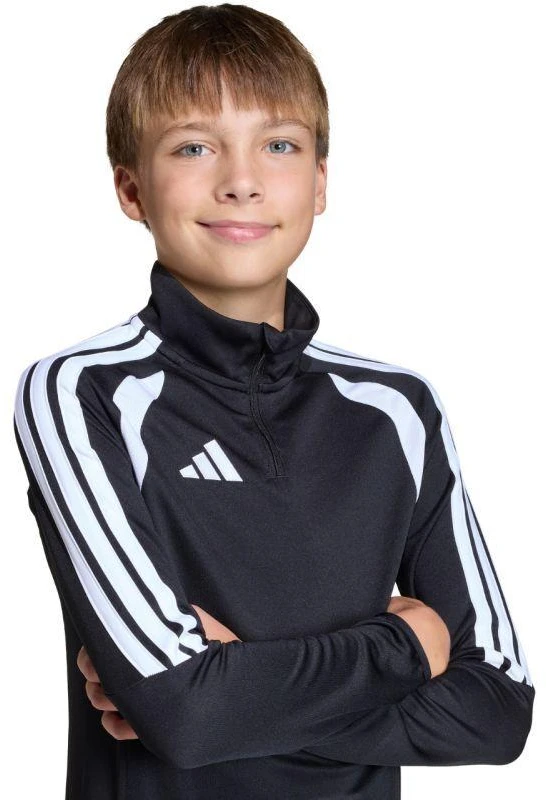 adidas Tiro 26 Lyga treniruočių viršutinė dalis, juoda ir balta JY7161, vaikiškas džemperis