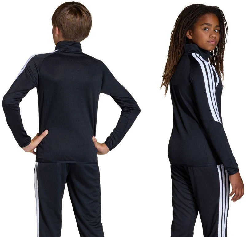 adidas Tiro 26 Lyga treniruočių viršutinė dalis, juoda ir balta JY7161, vaikiškas džemperis