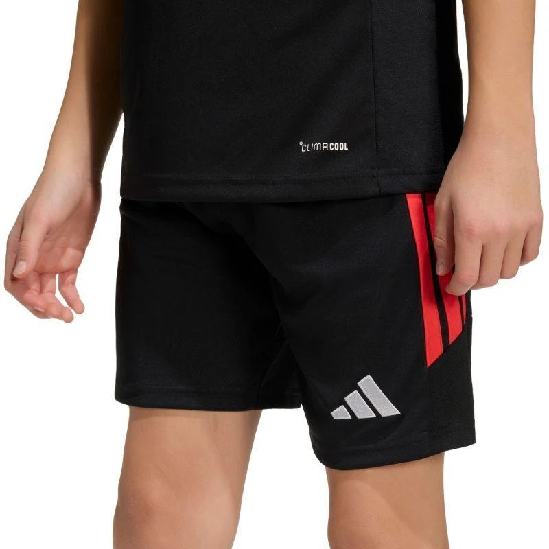 adidas Tiro 26 Lyga vaikiški šortai, juodi ir raudoni, KA8814