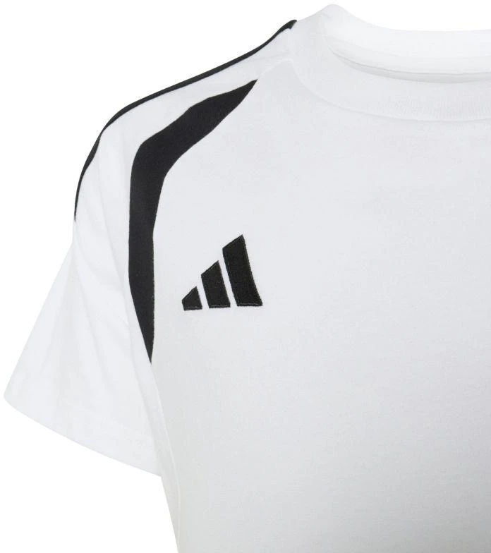adidas Tiro 26 Lygos marškinėliai vaikams balti ir juodi KC3699