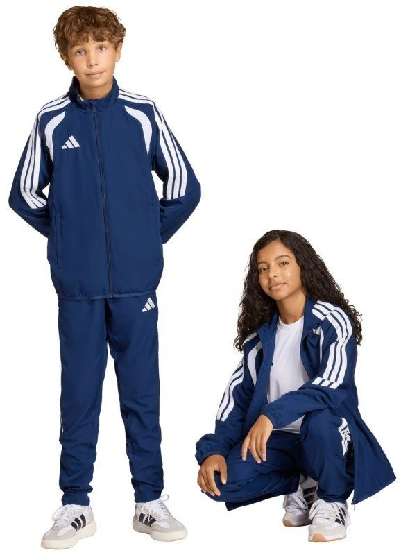 adidas Tiro 26 Lygos pristatymo tamsiai mėlynos vaikiškos kelnės JZ9052