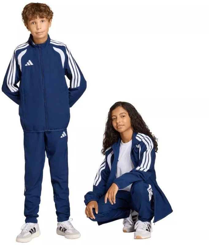 adidas Tiro 26 Lygos pristatymo tamsiai mėlynos vaikiškos kelnės JZ9052