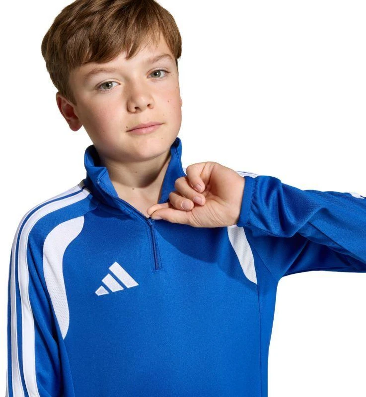 adidas Tiro 26 Lygos treniruočių džemperis berniukams/mergaitėms, mėlynas ir baltas JY7162