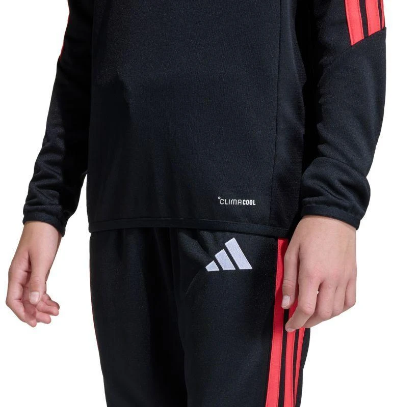 adidas Tiro 26 lygos treniruočių viršus vaikams, juodos, baltos ir raudonos spalvos, JY7159