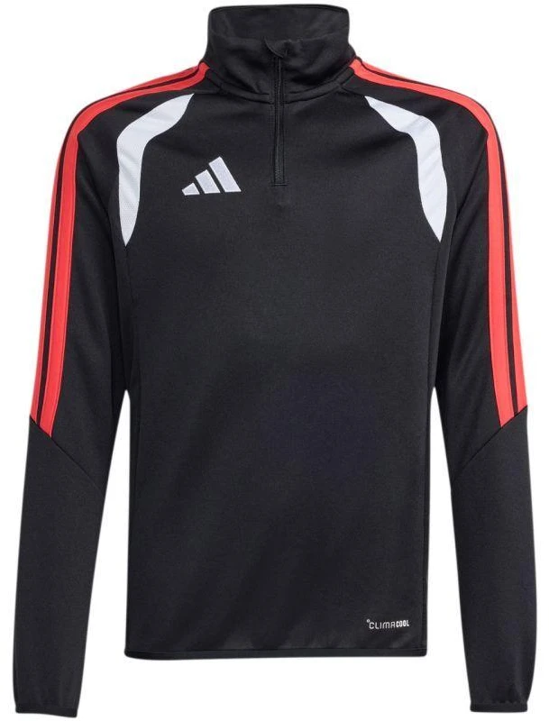 adidas Tiro 26 lygos treniruočių viršus vaikams, juodos, baltos ir raudonos spalvos, JY7159