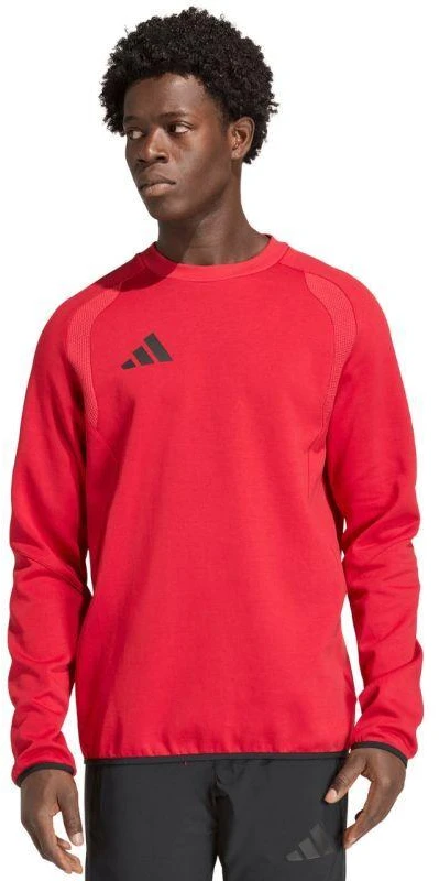 adidas Tiro 26 Travel Crew vyriškas džemperis raudonas KD3324
