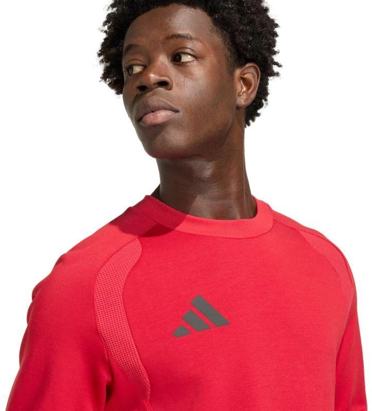 adidas Tiro 26 Travel Crew vyriškas džemperis raudonas KD3324
