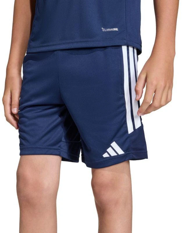 adidas Tiro 26 Treniruočių tamsiai mėlynos vaikiški šortai JY7150