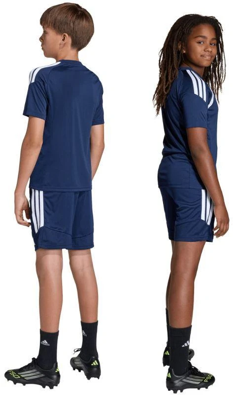 adidas Tiro 26 Treniruočių tamsiai mėlynos vaikiški šortai JY7150