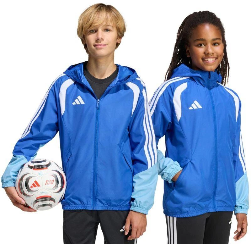 adidas Tiro 26 Vaikų striukė varžyboms atspari visoms oro sąlygoms Mėlyna KB0157