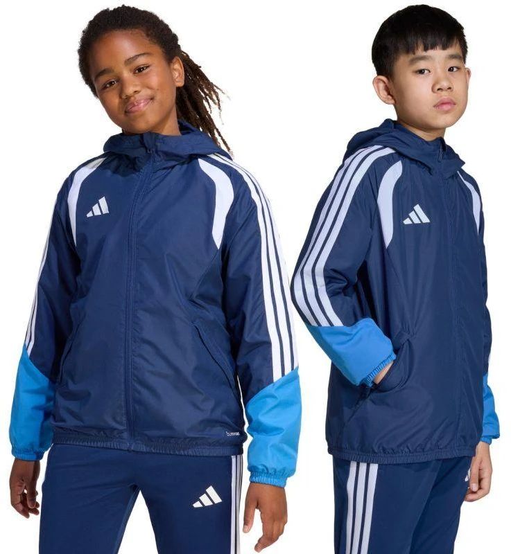 adidas Tiro 26 Varžybinė Visų Orų Vaikams Striukė Mėlyna JL7300