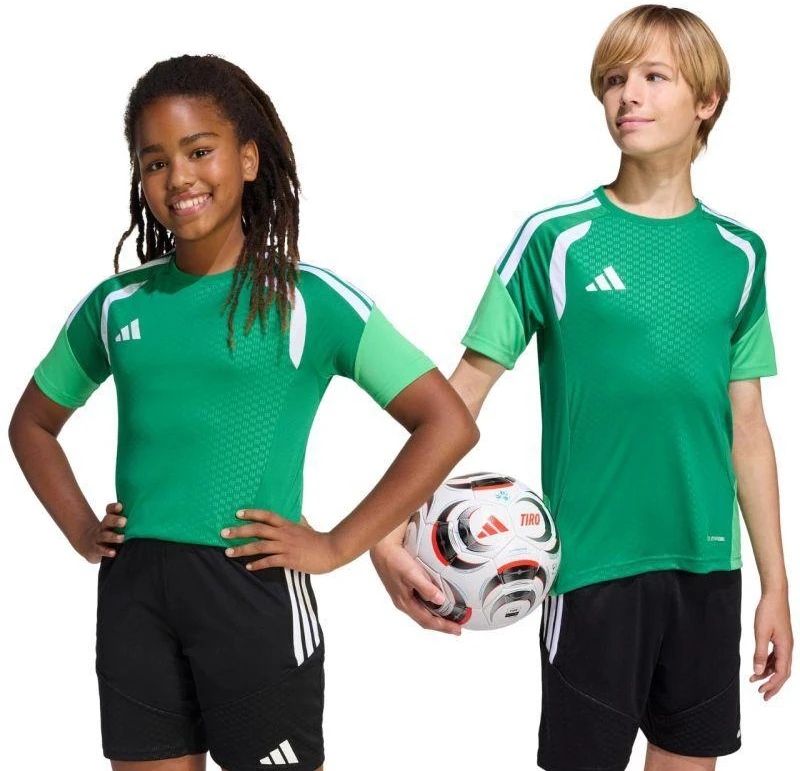 adidas Tiro 26 Varžybinių treniruočių marškinėliai vaikams Žali KA7606