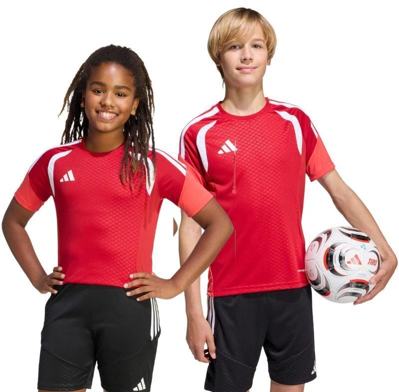 adidas Tiro 26 Varžyboms ir treniruotėms vaikiškas T-shirt raudonas KA7601