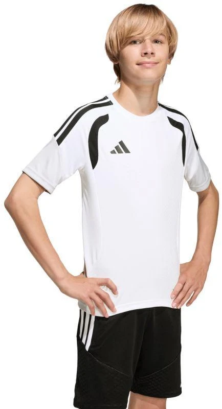 adidas Tiro 26 Varžybų treniruočių marškinėliai vaikams, balti ir juodi, KA7603