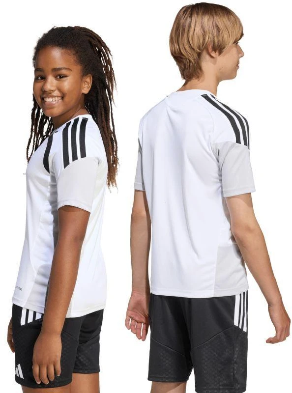 adidas Tiro 26 Varžybų treniruočių marškinėliai vaikams, balti ir juodi, KA7603