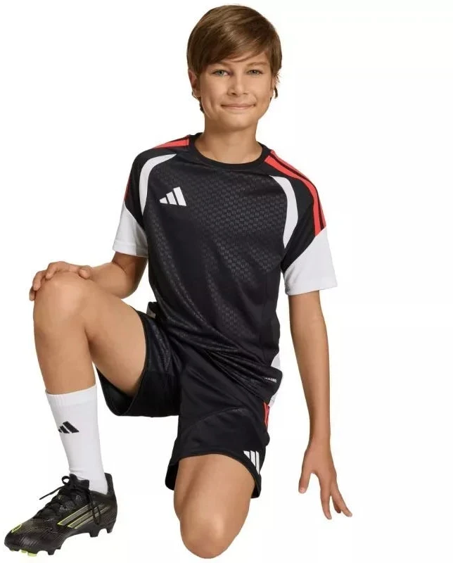 adidas Tiro 26 Varžybų treniruočių marškinėliai vaikams Juodi KA7607