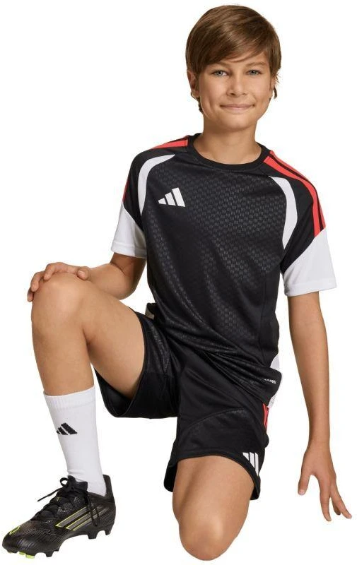 adidas Tiro 26 Varžybų treniruočių marškinėliai vaikams Juodi KA7607
