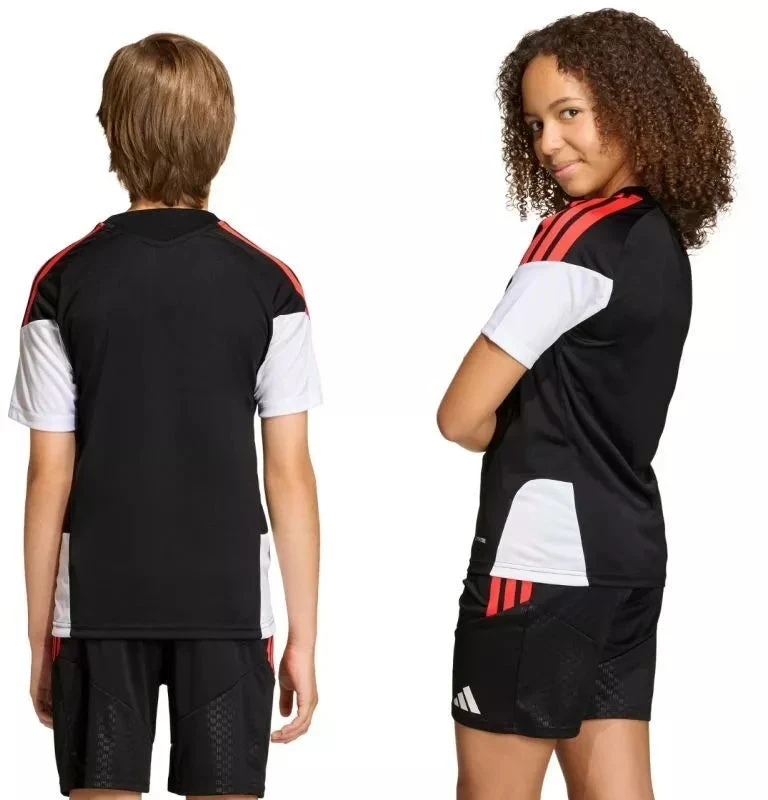 adidas Tiro 26 Varžybų treniruočių marškinėliai vaikams Juodi KA7607